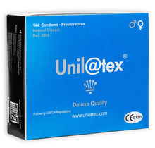 Prezervative profesionale, Unilatex Natural, lubrifiate si rezistente, 54 mm, 144 buc