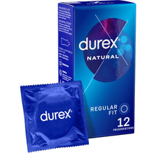Prezervative Durex Natural, regular fit, 54 mm, 1 cutie x 12 buc