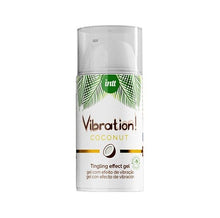 Gel INTT Vibration! Coconut, pentru stimulare si excitare, senzatie vibranta, vegan, Unisex, 15 ml
