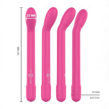 Vibrator pentru punctul G INTENSE Karlie, 10 funcții de vibrație, lungime 19 cm, culoare roz