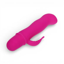 Vibrator mini dublu PRETTY LOVE Blithe, pentru stimularea vaginală și clitoridiană, 10 funcții de vibrație, culoarea roz, 12.7 cm