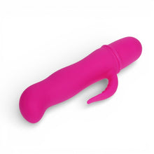 Vibrator mini dublu PRETTY LOVE Blithe, pentru stimularea vaginală și clitoridiană, 10 funcții de vibrație, culoarea roz, 12.7 cm