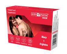 Capsule Andropharma Vigor, pentru cresterea libidoului in cuplu, erectii dure, orgasm intens, pentru barbati, 30 capsule