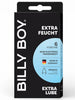 Prezervative BILLY BOY Extra Lube, din latex natural, extra-lubrifiate și rezistente, 52 mm, culoare transparent, 6 buc