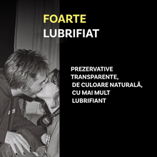 Prezervative BILLY BOY Extra Lube, din latex natural, extra-lubrifiate și rezistente, 52 mm, culoare transparent, 6 buc