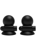 Ventuze vibratoare pentru sfârcuri TABOOM Vibrating Nipple Suckers, 7 funcții de vibrație, rezistente la apă, negru