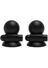 Ventuze vibratoare pentru sfârcuri TABOOM Vibrating Nipple Suckers, 7 funcții de vibrație, rezistente la apă, negru