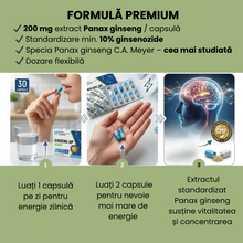 Capsule BALKAN PHARMACEUTICALS Ginseng BP 200 mg, unisex, pot susține libidoul, sănătatea sexuală și potența, 30 buc