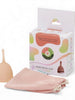 Cupe menstruale FEMI.EKO® Teen, din silicon medical, protecție până la 12 ore, mărime XS, bej