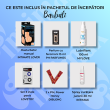 Pachet începători pentru Bărbați „Plăcerea în propriile mâini”, conține 6 produse pentru explorare intimă