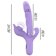 Vibrator multifunctional INTENSE Billie, cu stimulator dublu  si 40 de functii