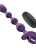 Vibrator anal INTENSE JACKIE, control prin telecomanda, 10 functii de vibratie, rezistent la apa, din silicon mov, 19.8 cm