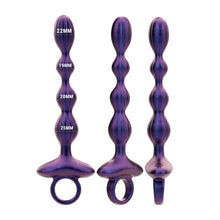 Vibrator anal INTENSE JACKIE, control prin telecomanda, 10 functii de vibratie, rezistent la apa, din silicon mov, 19.8 cm