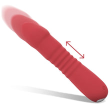 Vibrator INTENSE - JUNI cu mod de penetrare automat și 10 funcții de vibrații, Roșu