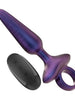 Vibrator anal INTENSE MARLON, control prin telecomanda, 10 functii de vibratie, rezistent la apa, din silicon mov, 15 cm