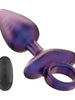 Vibrator anal INTENSE MICHAEL, control prin telecomanda, 10 functii de vibratie, rezistent la apa, din silicon mov, 13 cm