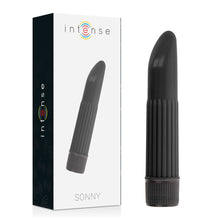 Vibrator INTENSE - SONNY, Negru, din ABS, 13,5cm