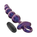 Vibrator anal INTENSE TITO, control prin telecomanda, 10 functii de vibratie, rezistent la apa, din silicon mov, 17.3 cm
