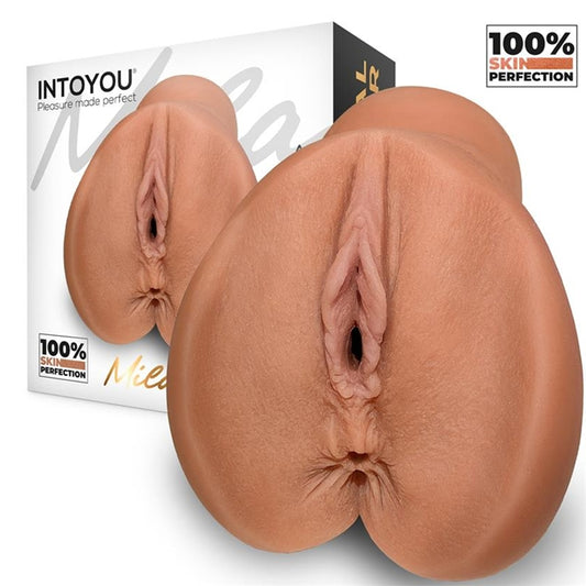 Masturbator INTOYOU LikeTrue MILA, simulare vaginala si anala realista, material moale si flexibil pentru orice dimensiune