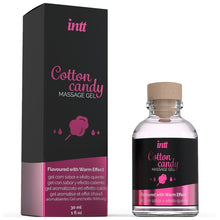 Gel INTT COTTON CANDY, efect 4 in 1 - masaj erotic, sex oral, excitare si cresterea libidoului, lubrifiant, cu efect de incalzire, 30 ml
