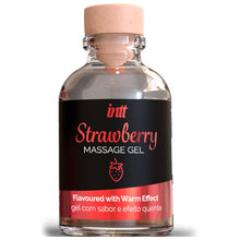 Gel INTT STRAWBERRY, efect 4 in 1 - masaj erotic, sex oral, excitare si cresterea libidoului, lubrifiant, cu efect de incalzire, 30 ml