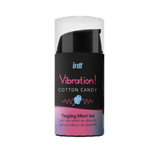 Gel INTT Vibration! Cotton Candy, pentru stimulare si excitare, cu efect de incalzire, Unisex, 15 ml
