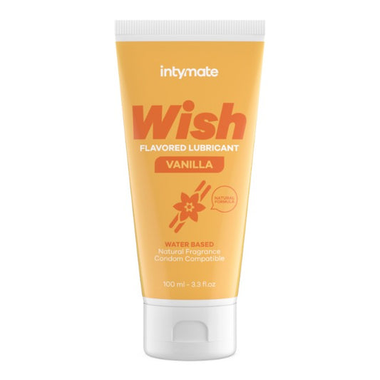Lubrifiant cu aromă INTYMATE Wish Vanilla, formulă naturală pe bază de apă, aromă de vanilie, 100 ml
