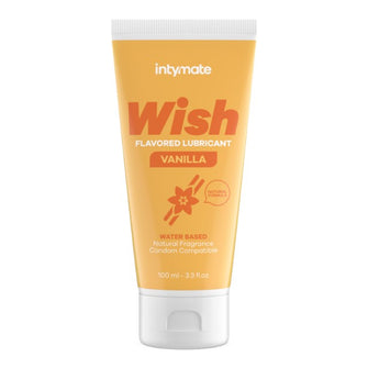 Lubrifiant cu aromă INTYMATE Wish Vanilla, formulă naturală pe bază de apă, aromă de vanilie, 100 ml