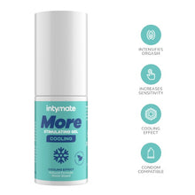 Gel intim INTYMATE More Cooling, cu efect de răcire, pentru stimularea clitorisului și orgasm intens, 30 ml