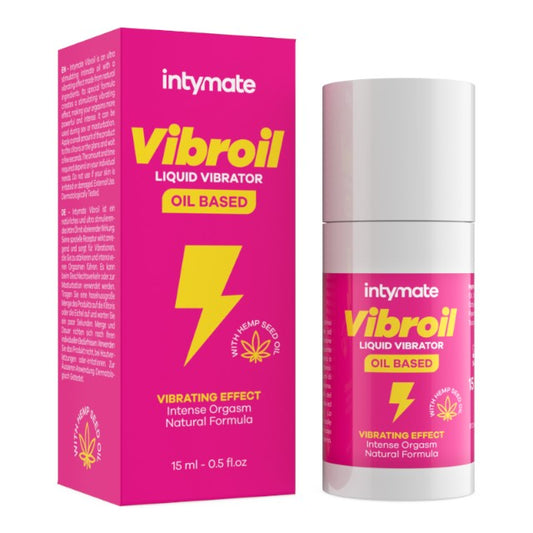 Ulei intim INTYMATE Vibroil - Liquid Vibrator, cu efect de furnicături, pentru stimularea clitorisului și orgasm intens, 15 ml
