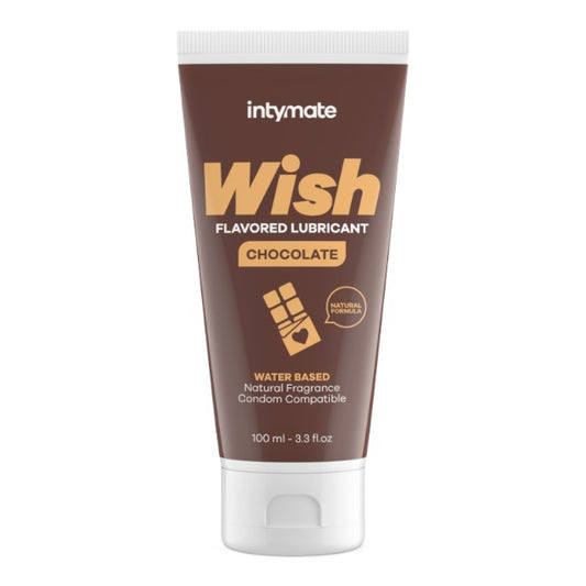Lubrifiant cu aromă INTYMATE Wish Chocolate, formulă naturală pe bază de apă, aromă de ciocolată, 100 ml