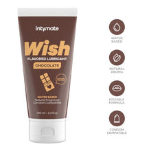 Lubrifiant cu aromă INTYMATE Wish Chocolate, formulă naturală pe bază de apă, aromă de ciocolată, 100 ml
