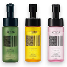 Spumă de curățare intimă IROHA Damask Rose & Geranium, PH echilibrat, ingrediente hidratante, aromă de trandafir și geranium, 150 ml