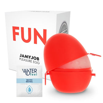 Ou JAMYJOB - Red edition EGG, pentru masturbare, rezistent la apa