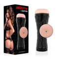 Masturbator manual JAMYJOB BOOTY, interior texturat pentru simulare anală realistă, material TPE, negru