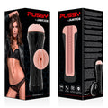 Masturbator manual JAMYJOB PUSSY, interior texturat pentru simulare vaginală realistă, material TPE, negru
