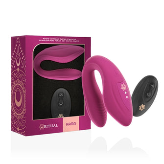 Vibrator stimulator RITHUAL KAMA cu telecomandă și 10 funcții de vibrații, Mov