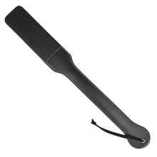 Paleta KINK - FINE LONG, pentru jocuri erotice BDSM, din piele, negru, 45.5 X 5.5 CM