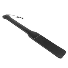 Paleta KINK - FINE LONG, pentru jocuri erotice BDSM, din piele, negru, 45.5 X 5.5 CM