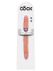 Dildo dublu King Cock, lifelike skin, 30 cm