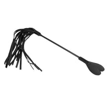 Paleta KINK - HEART, pentru jocuri erotice BDSM, din piele cu bici, 35 cm