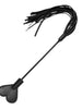 Paleta KINK - HEART, pentru jocuri erotice BDSM, din piele cu bici, 35 cm