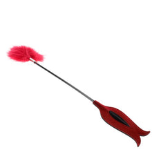 Paleta KINK - ROSE, pentru jocuri erotice BDSM, din piele cu puf, roz, 8 cm