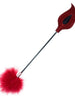 Paleta KINK - ROSE, pentru jocuri erotice BDSM, din piele cu puf, roz, 8 cm
