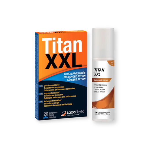 Pachet pentru bărbați: Capsule LaboPhyto Titan XXL, 20 buc + Cremă LaboPhyto Titan XXL, 60 ml