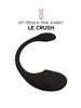 Stimulator LE CRUSH NOIR, control prin aplicatie, cu 10 functii de vibratie, rezistent la apa, pentru stimularea clitorisului si punctului G, negru