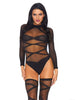 Lenjerie set 2 piese Leg Avenue, model 8471, negru, marime universala