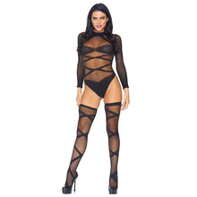 Lenjerie set 2 piese Leg Avenue, model 8471, negru, marime universala