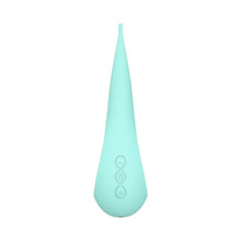 Vibrator LELO - DOT, ideal pentru stimulare extena, 8 functii de vibratie, rezistent la apa, 16.5 cm, turcoaz