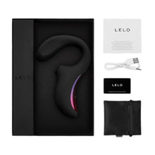 Vibrator LELO - Enigma, stimulare duala, 10 functii de vibrare, rezistent la apa, 17 cm, negru